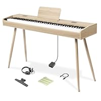 Amazon | 【ハンマーアクション鍵盤 木目調モデル】Longeye 電子ピアノ